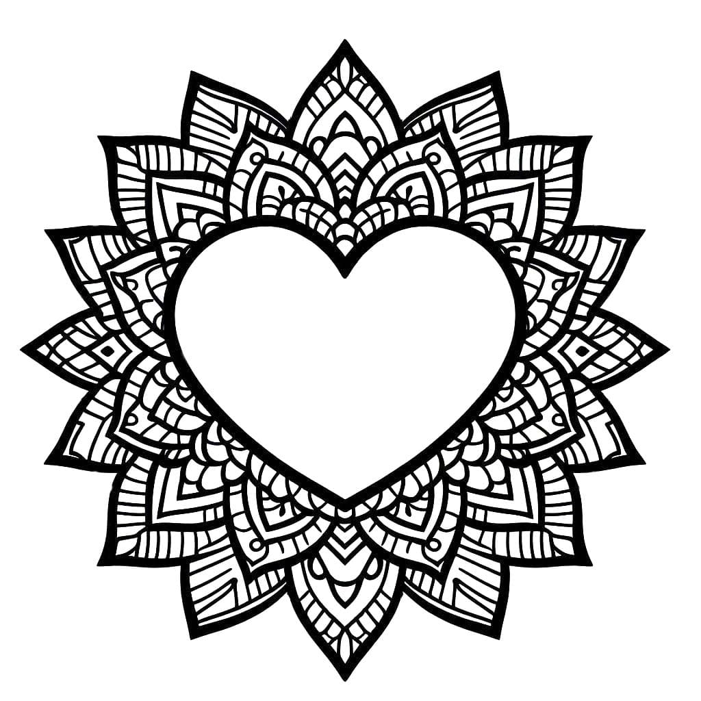 Mandalas Cœur 89